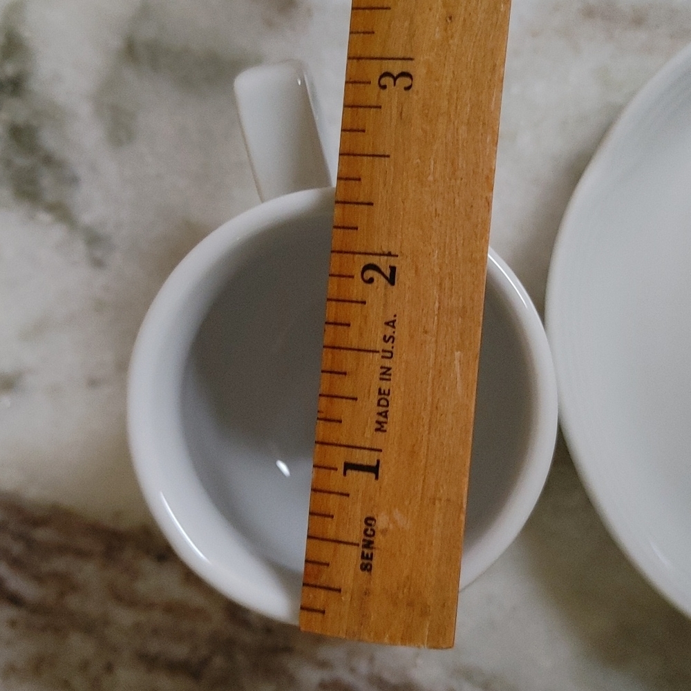 Vintage 4 Pcs White Bareuther Bavaria Demitasses Cup & Saucer - Picture 11 of 14